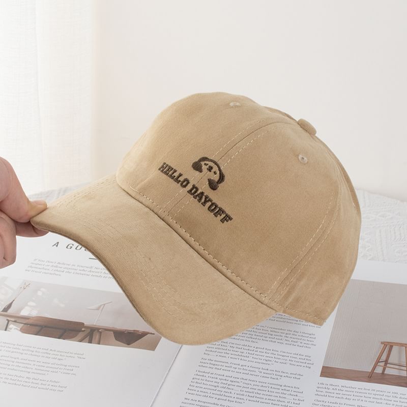 (Various Cap Lettering Designs) Baseball Embroidered Animal