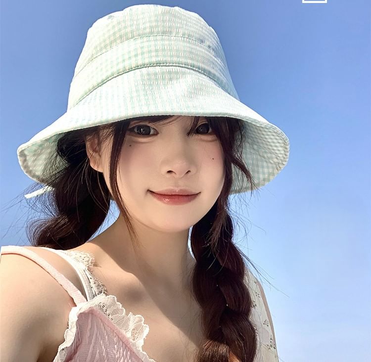 Hat Plaid Bucket