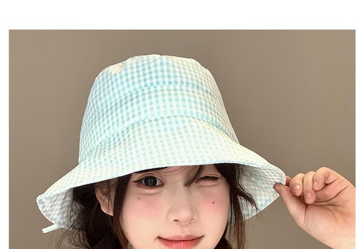Hat Plaid Bucket