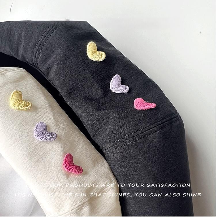Embroidered Hat Heart Beret