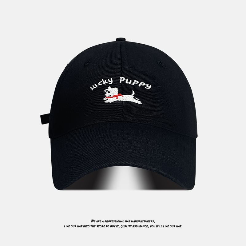 Embroidered Dog Baseball Cap