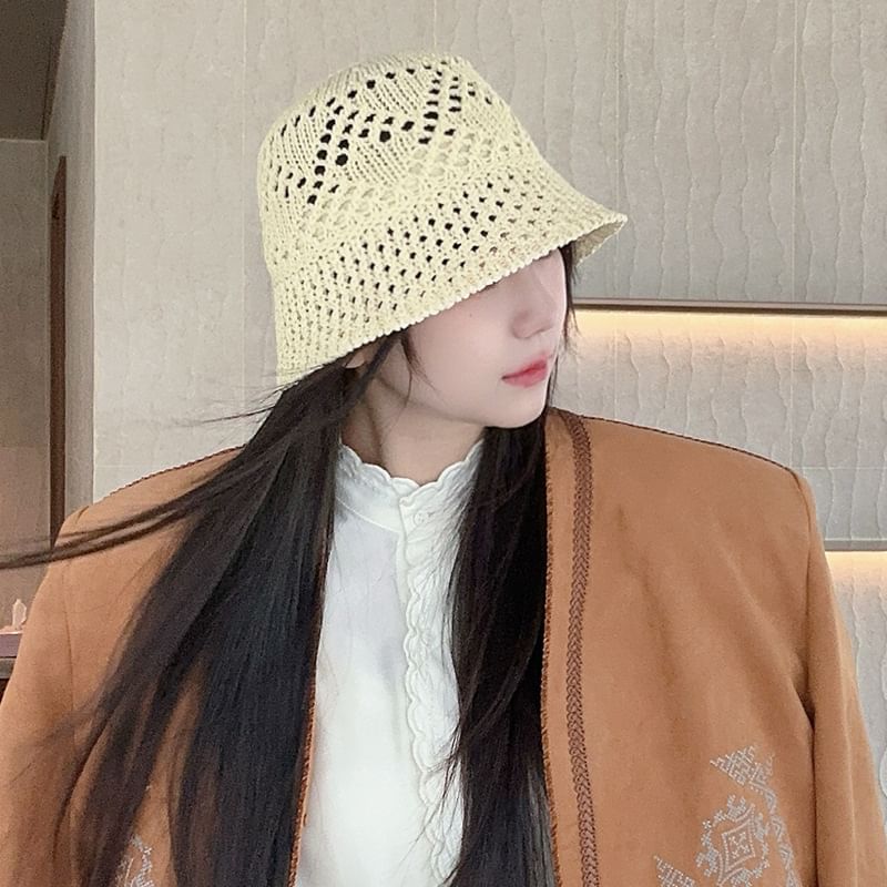 Straw Hat Plain Cloche