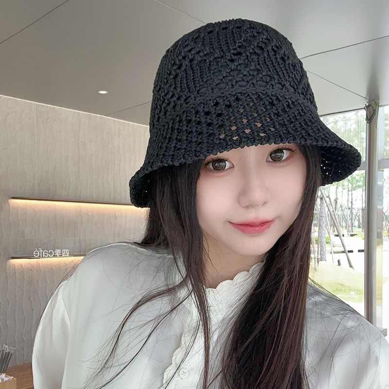 Straw Hat Plain Cloche