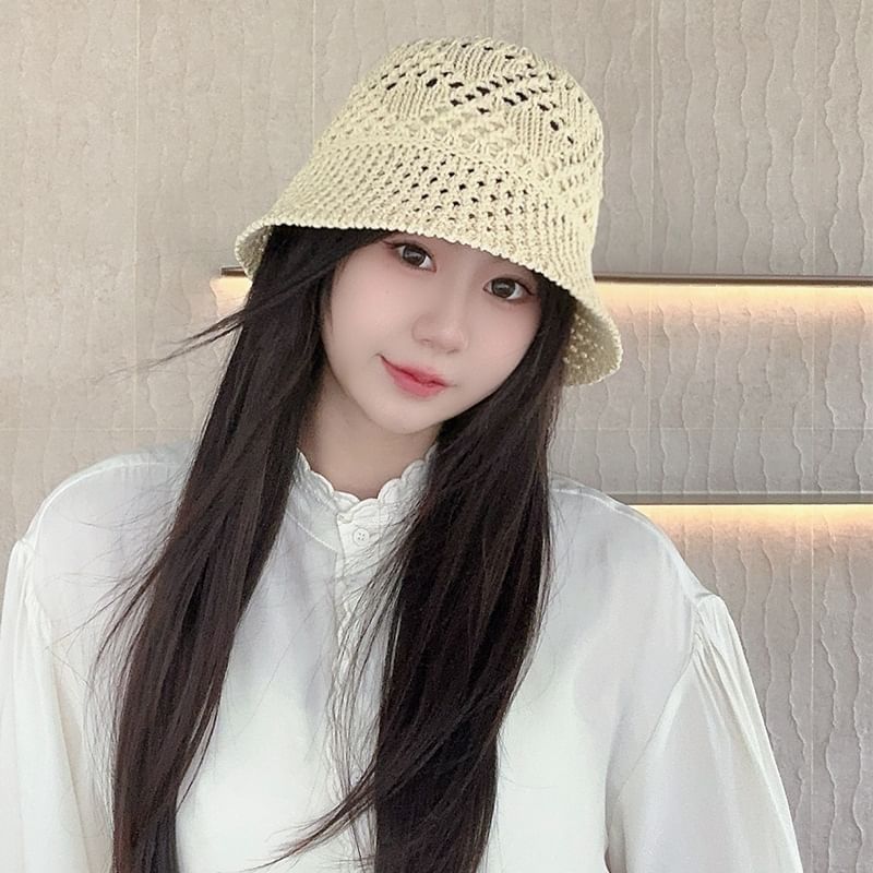 Straw Hat Plain Cloche