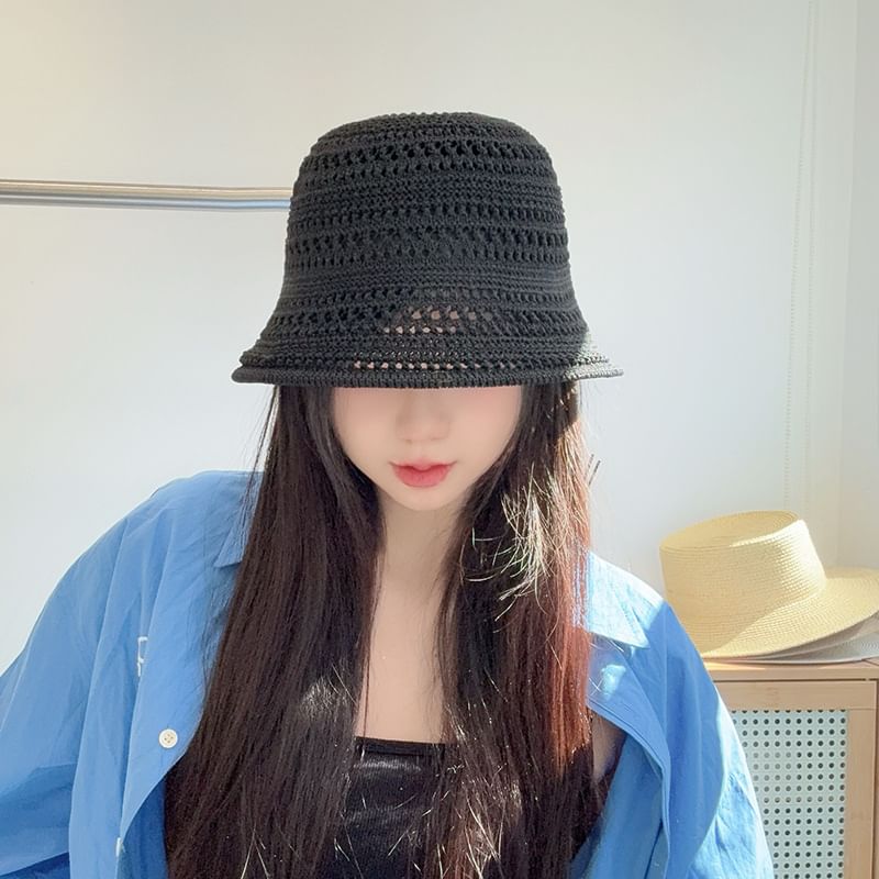 Plain Straw Cloche Hat