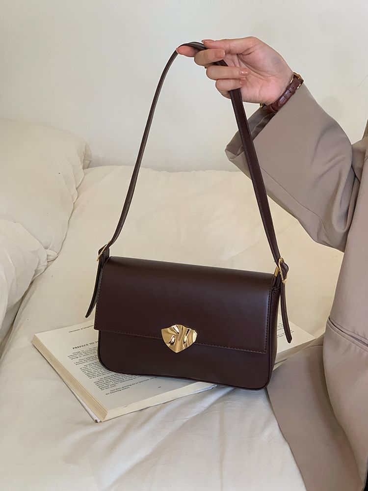 Faux Bag Shoulder Flap Leather