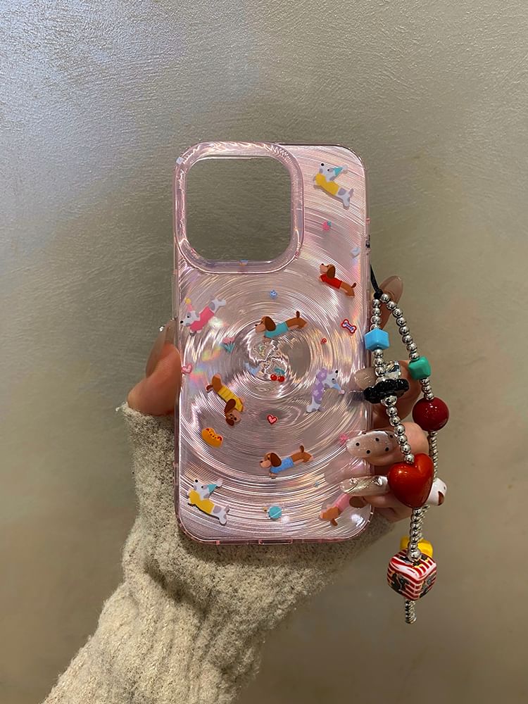 Case Strap Phone Dog / Set