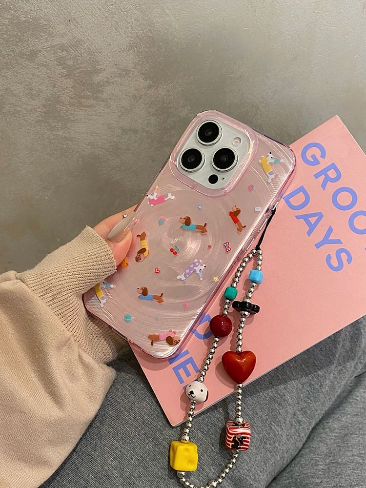 Case Strap Phone Dog / Set