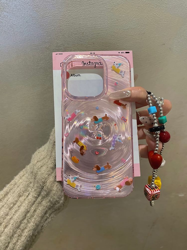 Case Strap Phone Dog / Set