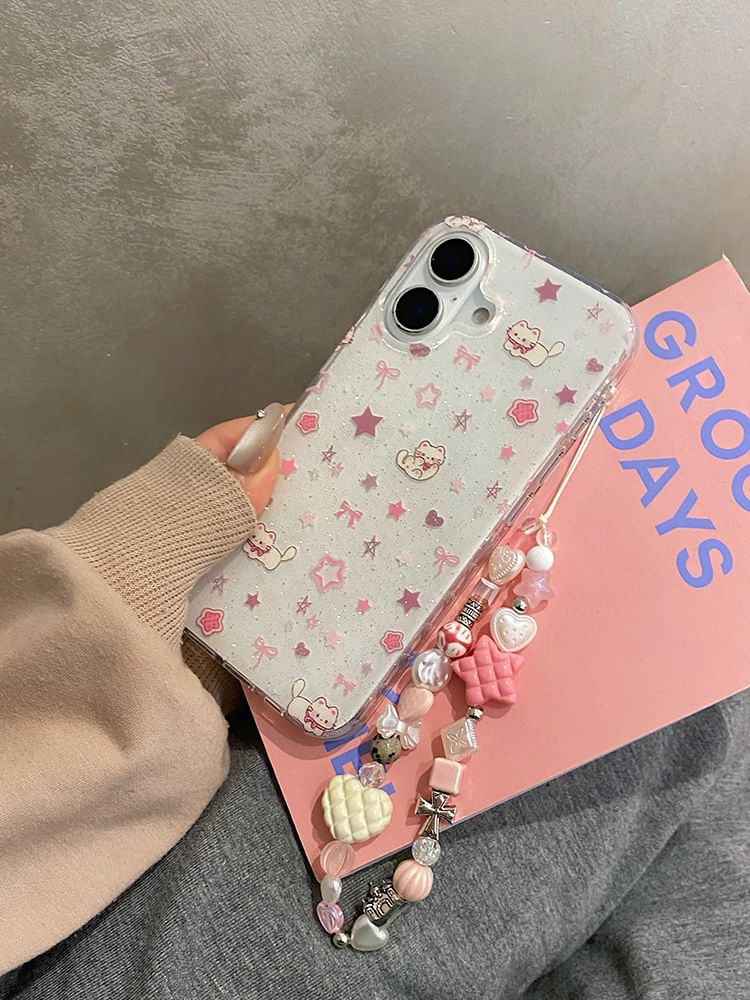 Set / Case Phone Cat Strap