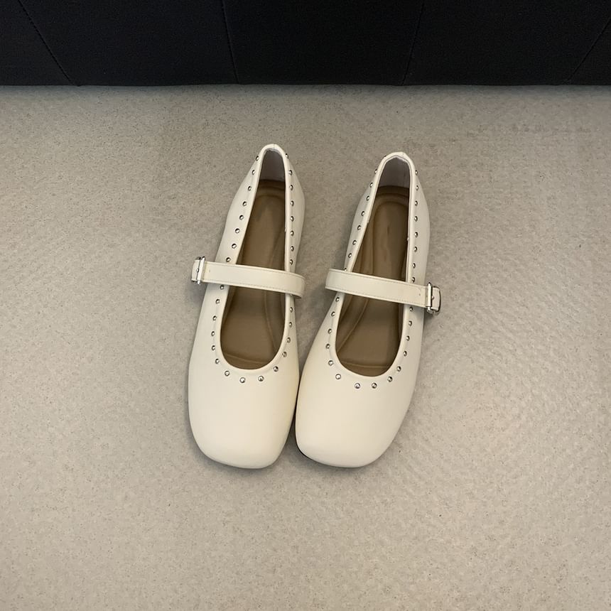 Shoes Mary Jane Studded Plain