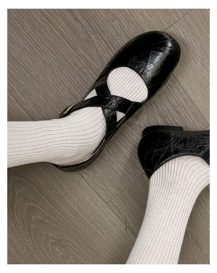 Mary Cross Jane Shoes Strap