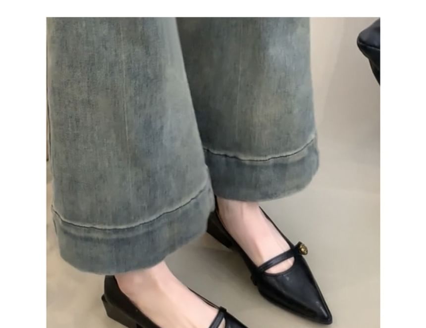 Mary Pumps Jane Heel Pointed Low