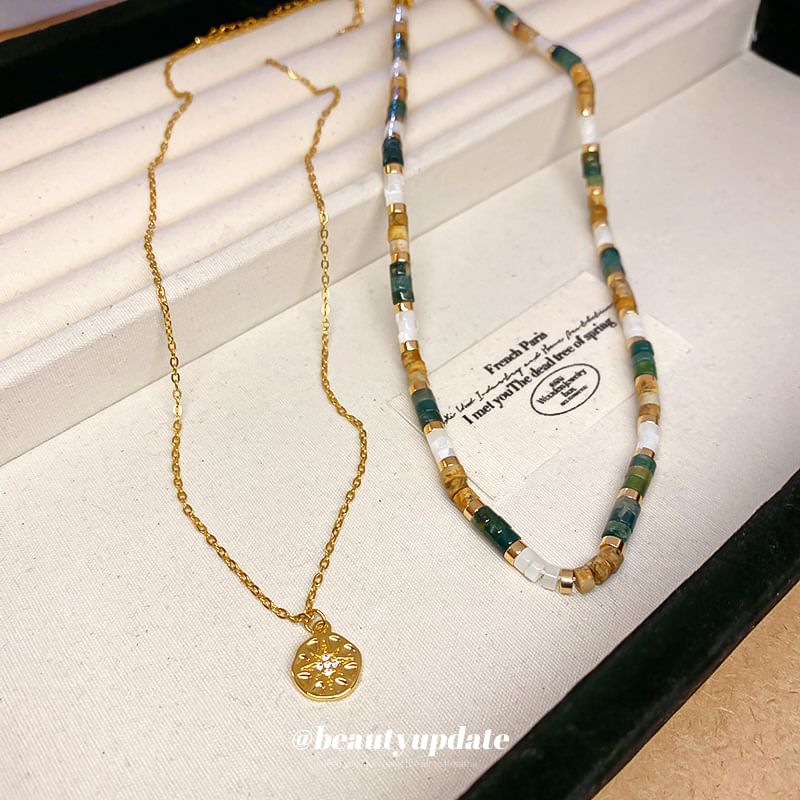 Alloy Necklace (Various Faux / Designs) Gemstone