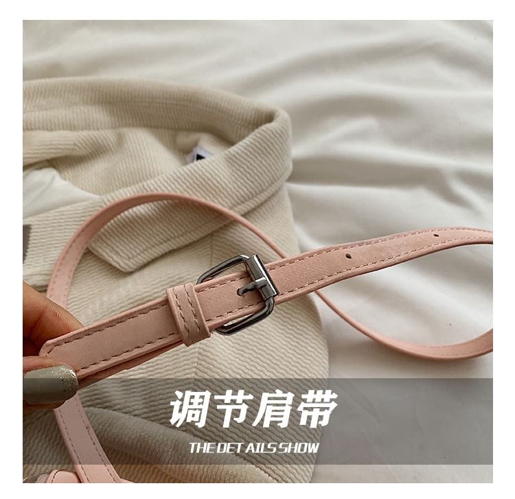 Leather Bag Drawstring Bucket Faux