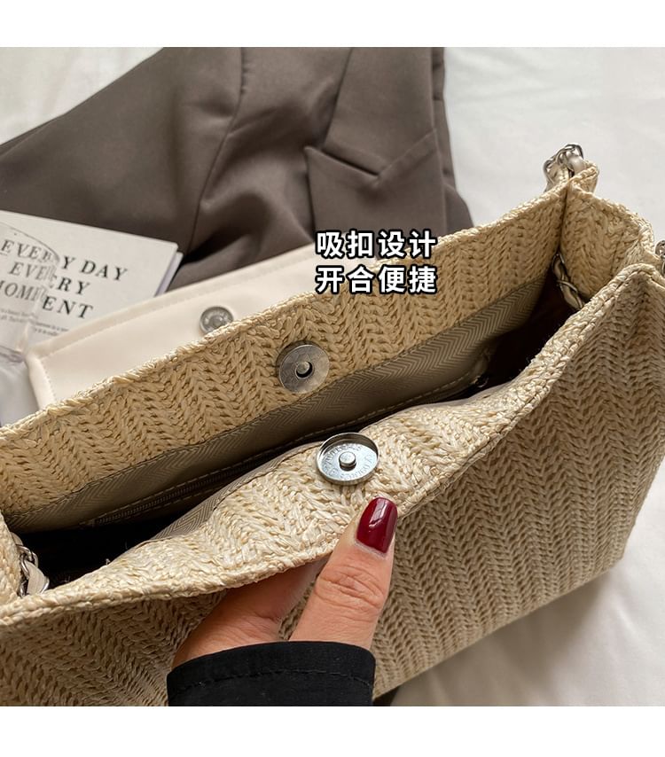 Bag Flap Woven Shoulder Bow