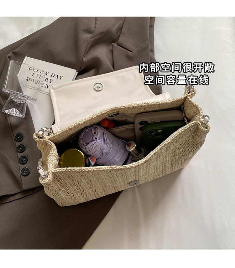 Bag Flap Woven Shoulder Bow