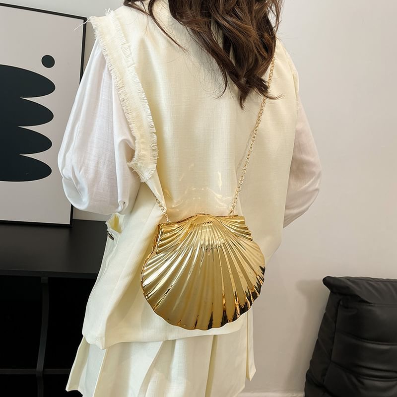Chain Evening Shell Strap Bag