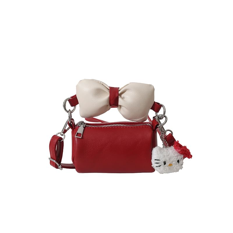 Cylinder Bow Crossbody Accent Bag