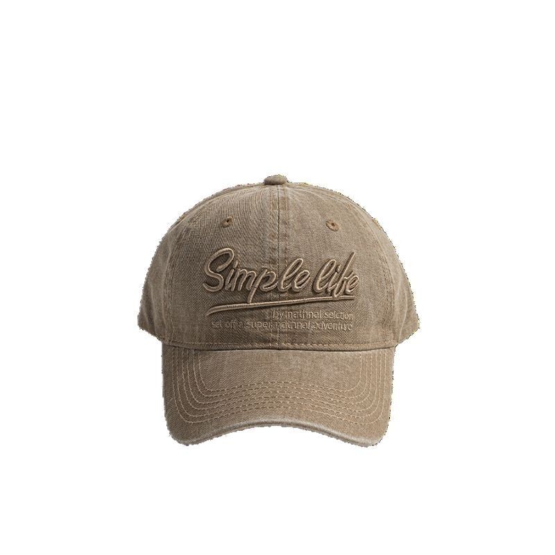 Cap Embroidered Washed Letter
