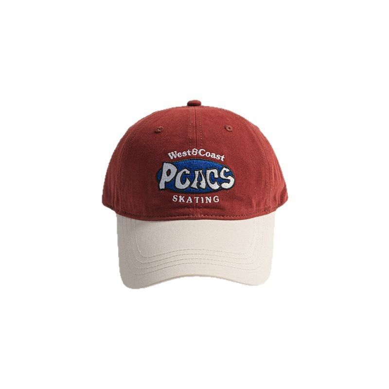 Embroidered Letter Cap Two-Tone