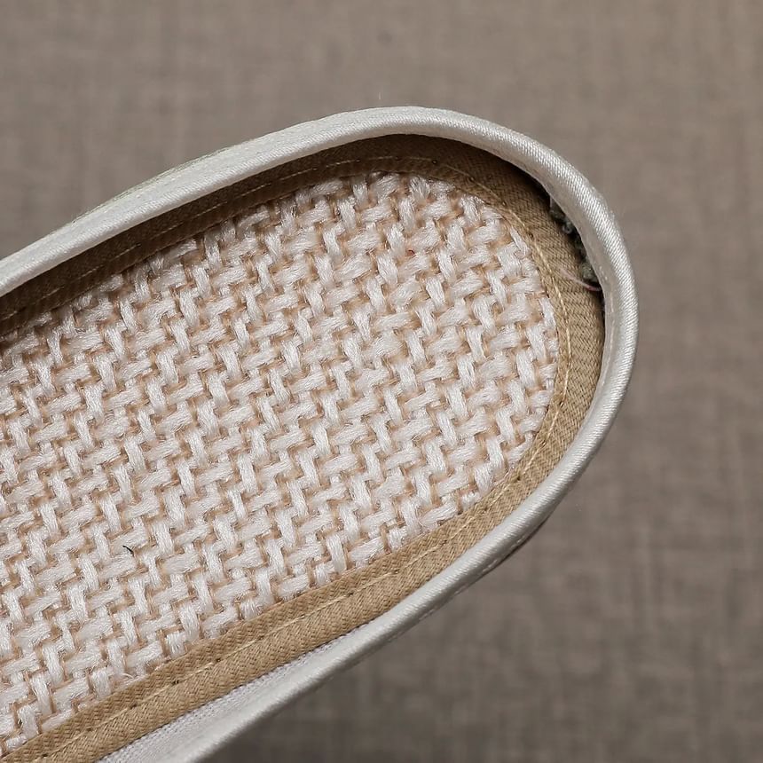 Embroidered Floral Mules Panel