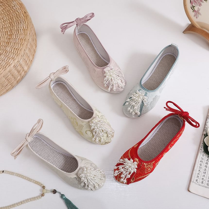 Flats Embroidered Beaded