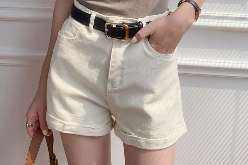 Plain Scoop Tee Short Neck Sleeve