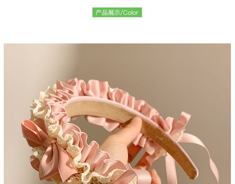 Ruffle Headband Bow