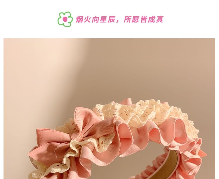 Ruffle Headband Bow