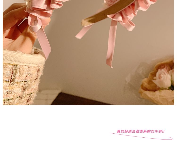 Ruffle Headband Bow