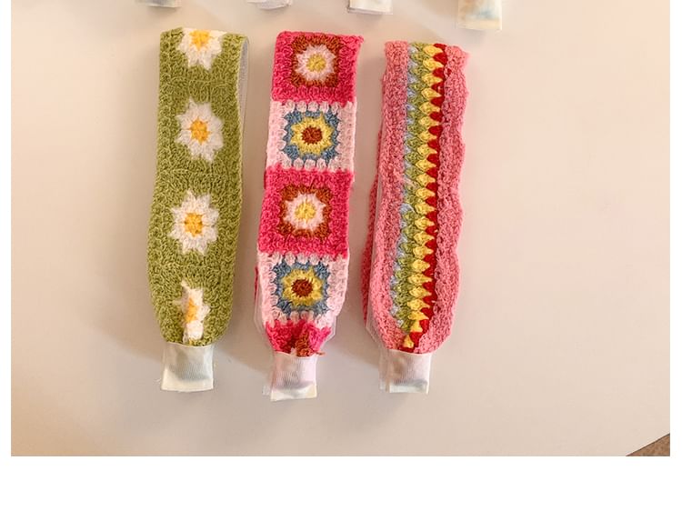 Headband Patterned Crochet Wide