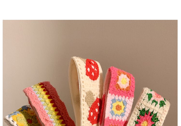 Headband Patterned Crochet Wide