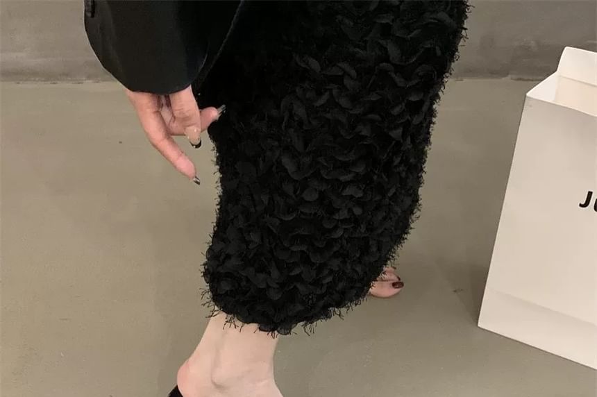 Heel High Slide Toe Pointed Sandals