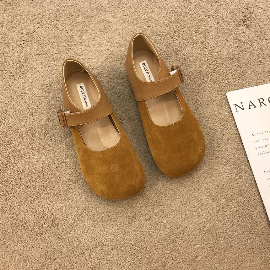Buckled Flats Mary Jane Plain