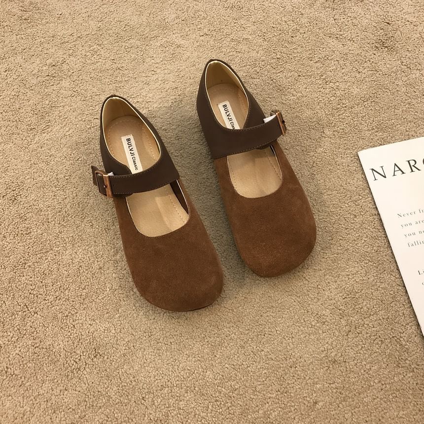 Buckled Flats Mary Jane Plain