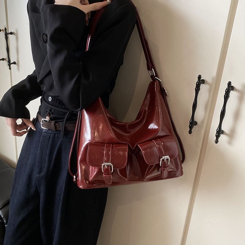 Faux Multi-Pocket Backpack Leather