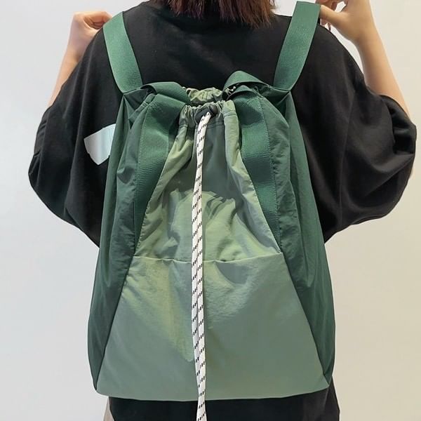 Backpack Plain Drawstring