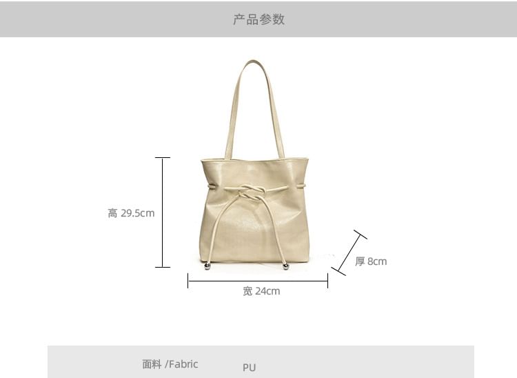 Tote Faux Leather Knot Bag