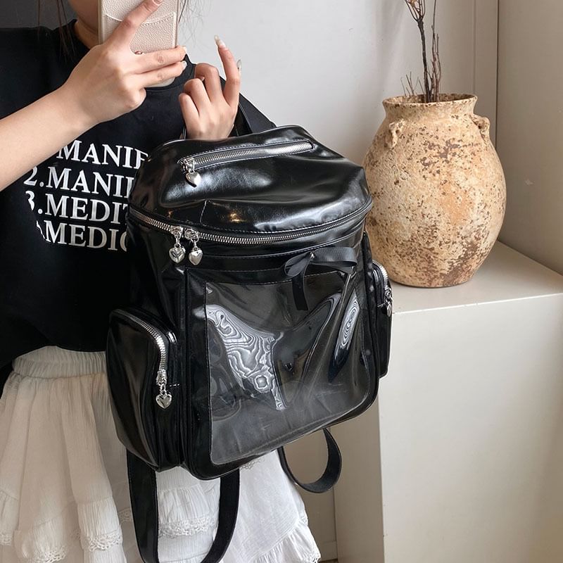 Backpack Multi-Pocket Panel PVC