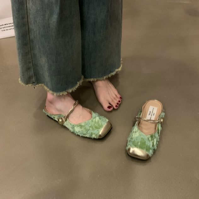 Mules Cap Jane Toe Mary