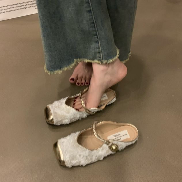 Mules Cap Jane Toe Mary