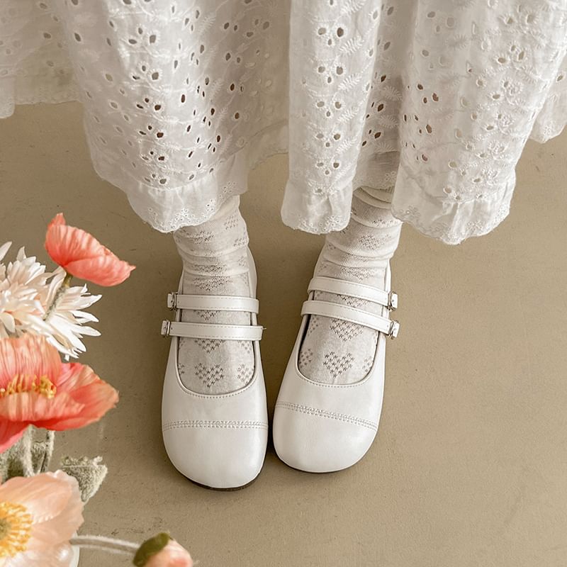Jane Strap Double Shoes Mary