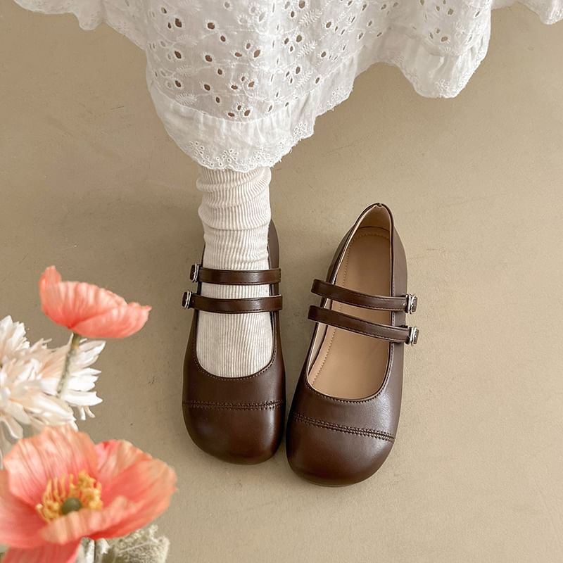 Jane Strap Double Shoes Mary