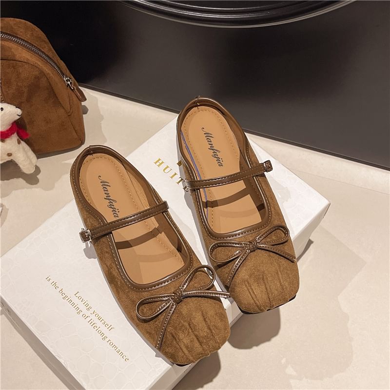 Bow Mules Square-Toe Mary Jane