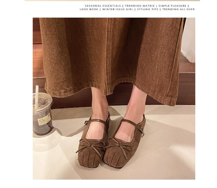 Bow Mules Square-Toe Mary Jane
