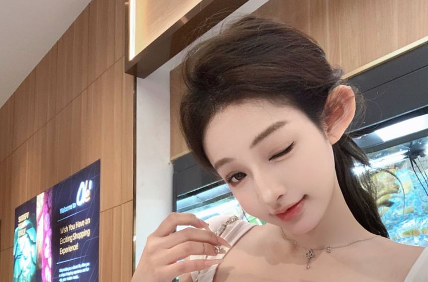 Short-Sleeve / Loose Drawstring Striped Trim Off-Shoulder Crop Pants Waist Tee Plain Fit