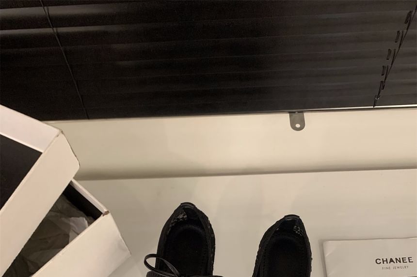 Shoes Flat Jane Mary Bow Mesh