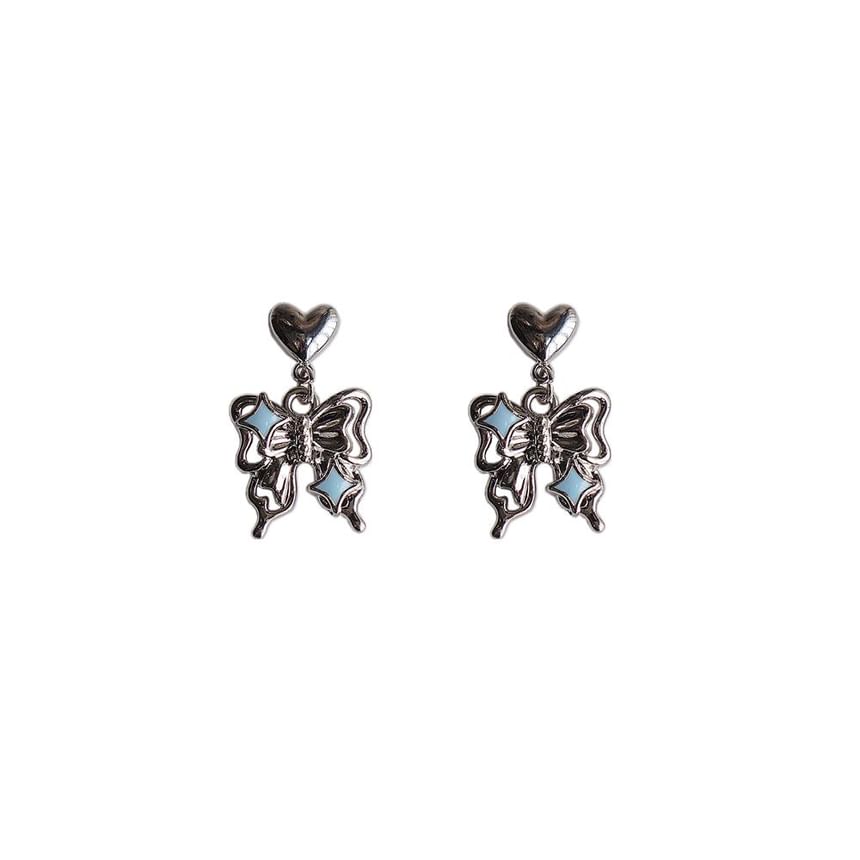 / Drop Earring Clip-On Butterfly