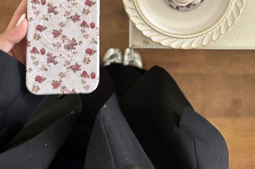 (Compatible Floral with Magnetic Case MagSafe) Phone